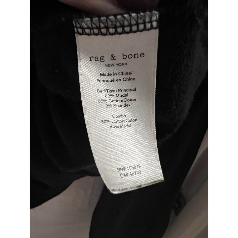 Rag & Bone Womens Long Sleeve Pullover V Neck Sweater Black Size Large - Picture 3 of 6